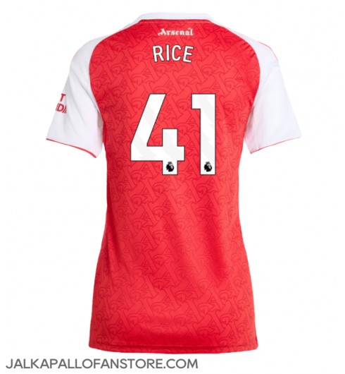 Arsenal Declan Rice #41 Kotipaita Naisten 2025-26 Lyhythihainen Arsenal Declan Rice #41 Kotipaita Naisten 2025-26 Lyhythihainen